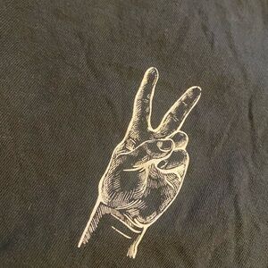 Men's Charcoal Peace Sign Tee